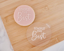 Load image into Gallery viewer, Simply The Best Fondant Embosser - Made in the UK with Love from House of Toot Sweet - Just £6.50! Shop now at House of Toot Sweet