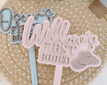 Load image into Gallery viewer, First Rodeo Personalised Name Cake Topper