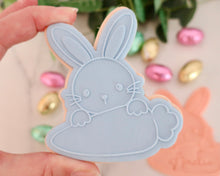 Load image into Gallery viewer, Easter Bunny Carrot Plaque Fondant Embosser / Cutter - Made in the UK with Love from House of Toot Sweet - Just £6.50! Shop now at House of Toot Sweet