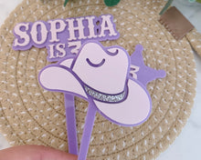 Load image into Gallery viewer, Cowboy/ Cowgirl Hat Acrylic Cake Charm/ Topper