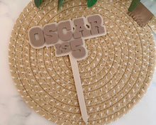Load image into Gallery viewer, Western Theme Personalised Name & Age Cake Topper