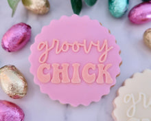 Load image into Gallery viewer, Groovy Chick Fondant Cookie Embosser - Made in the UK with Love from House of Toot Sweet - Just £6.50! Shop now at House of Toot Sweet