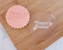 Load image into Gallery viewer, Happy Easter Retro Fondant Cookie Embosser - Made in the UK with Love from House of Toot Sweet - Just £6.50! Shop now at House of Toot Sweet