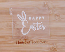 Load image into Gallery viewer, Happy Easter Bunny Ears Fondant Embosser / Cutter - Made in the UK with Love from House of Toot Sweet - Just £6.50! Shop now at House of Toot Sweet