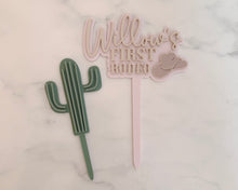 Load image into Gallery viewer, First Rodeo Personalised Name Cake Topper