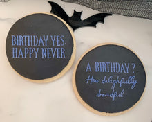 Load image into Gallery viewer, A Birthday? How Delightfully Dreadful Fondant Cookie Embosser