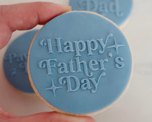 Load image into Gallery viewer, Happy Father's Day Retro Fondant Cookie Embosser - Made in the UK with Love from House of Toot Sweet - Just £6.50! Shop now at House of Toot Sweet