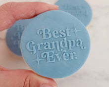 Load image into Gallery viewer, Best Grandpa Ever Retro Fondant Cookie Embosser - Made in the UK with Love from House of Toot Sweet - Just £6.50! Shop now at House of Toot Sweet