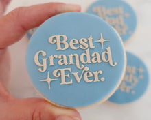 Load image into Gallery viewer, Best Grandad Ever Retro Fondant Cookie Embosser - Made in the UK with Love from House of Toot Sweet - Just £6.50! Shop now at House of Toot Sweet