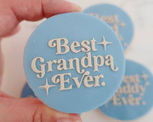 Load image into Gallery viewer, Best Grandpa Ever Retro Fondant Cookie Embosser - Made in the UK with Love from House of Toot Sweet - Just £6.50! Shop now at House of Toot Sweet