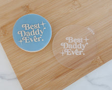 Load image into Gallery viewer, Best Daddy Ever Retro Fondant Cookie Embosser - Made in the UK with Love from House of Toot Sweet - Just £6.50! Shop now at House of Toot Sweet