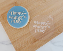 Load image into Gallery viewer, Happy Father's Day Retro Fondant Cookie Embosser - Made in the UK with Love from House of Toot Sweet - Just £6.50! Shop now at House of Toot Sweet