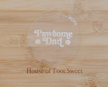 Load image into Gallery viewer, Pawsome Dad Retro Fondant Cookie Embosser - Made in the UK with Love from House of Toot Sweet - Just £6.50! Shop now at House of Toot Sweet