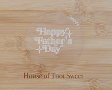 Load image into Gallery viewer, Happy Father's Day Retro Fondant Cookie Embosser - Made in the UK with Love from House of Toot Sweet - Just £6.50! Shop now at House of Toot Sweet