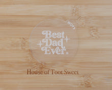 Load image into Gallery viewer, Best Dad Ever Retro Fondant Cookie Embosser - Made in the UK with Love from House of Toot Sweet - Just £6.50! Shop now at House of Toot Sweet