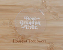 Load image into Gallery viewer, Best Grandpa Ever Retro Fondant Cookie Embosser - Made in the UK with Love from House of Toot Sweet - Just £6.50! Shop now at House of Toot Sweet