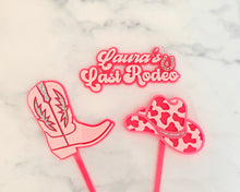 Load image into Gallery viewer, Cowboy/ Cowgirl Hat Acrylic Cake Charm/ Topper