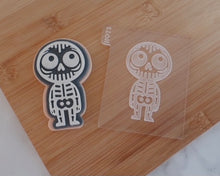 Load image into Gallery viewer, Skelee skeleton Cookie Embosser / Cutter - Made in the UK with Love from House of Toot Sweet - Just £6! Shop now at House of Toot Sweet