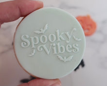 Load image into Gallery viewer, Spooky Vibes Retro Cookie & Cupcake Embosser - Made in the UK with Love from House of Toot Sweet - Just £6.50! Shop now at House of Toot Sweet