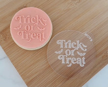 Load image into Gallery viewer, Trick or Treat Retro Cookie & Cupcake Embosser - Made in the UK with Love from House of Toot Sweet - Just £6.50! Shop now at House of Toot Sweet