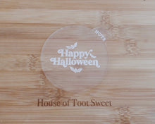 Load image into Gallery viewer, Happy Halloween Retro Cookie & Cupcake Embosser - Made in the UK with Love from House of Toot Sweet - Just £6.50! Shop now at House of Toot Sweet