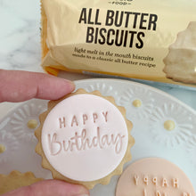 Load image into Gallery viewer, Mini Happy Birthday Marks & Spencer Fondant Cookie Stamp
