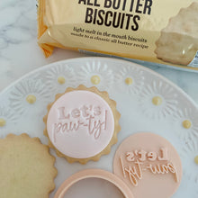 Load image into Gallery viewer, Mini Lets Pawty Marks & Spencer Fondant Cookie Stamp