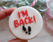 Load image into Gallery viewer, I'm Back Footprints Fondant Embosser - Made in the UK with Love from House of Toot Sweet - Just £6.50! Shop now at House of Toot Sweet