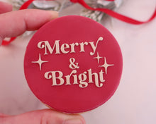 Load image into Gallery viewer, Merry & Bright Fondant Embosser - Made in the UK with Love from House of Toot Sweet - Just £6.50! Shop now at House of Toot Sweet