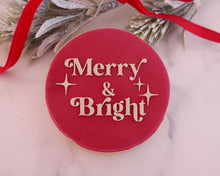 Load image into Gallery viewer, Merry & Bright Fondant Embosser - Made in the UK with Love from House of Toot Sweet - Just £6.50! Shop now at House of Toot Sweet