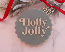 Load image into Gallery viewer, Holly Jolly Retro Fondant Embosser - Made in the UK with Love from House of Toot Sweet - Just £6.50! Shop now at House of Toot Sweet