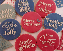 Load image into Gallery viewer, Merry Christmas Retro Holly Fondant Embosser - Made in the UK with Love from House of Toot Sweet - Just £6.50! Shop now at House of Toot Sweet