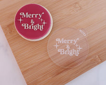 Load image into Gallery viewer, Merry & Bright Fondant Embosser - Made in the UK with Love from House of Toot Sweet - Just £6.50! Shop now at House of Toot Sweet