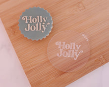 Load image into Gallery viewer, Holly Jolly Retro Fondant Embosser - Made in the UK with Love from House of Toot Sweet - Just £6.50! Shop now at House of Toot Sweet