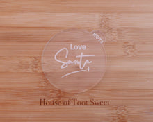 Load image into Gallery viewer, Love Santa Fondant Embosser - Made in the UK with Love from House of Toot Sweet - Just £6.50! Shop now at House of Toot Sweet