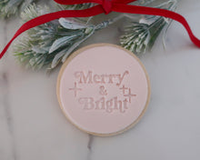 Load image into Gallery viewer, Merry & Bright Fondant Stamp - Made in the UK with Love from House of Toot Sweet - Just £5! Shop now at House of Toot Sweet