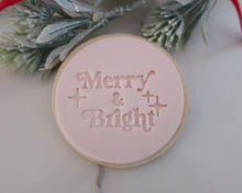Load image into Gallery viewer, Merry & Bright Fondant Stamp - Made in the UK with Love from House of Toot Sweet - Just £5! Shop now at House of Toot Sweet