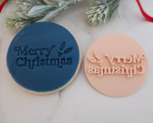 Load image into Gallery viewer, Merry Christmas Retro Fondant Stamp - Made in the UK with Love from House of Toot Sweet - Just £5! Shop now at House of Toot Sweet