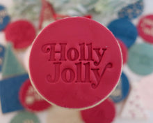 Load image into Gallery viewer, Holly Jolly Fondant Stamp - Made in the UK with Love from House of Toot Sweet - Just £5! Shop now at House of Toot Sweet