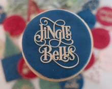 Load image into Gallery viewer, Jingle Bells Script Fondant Embosser - Made in the UK with Love from House of Toot Sweet - Just £6.50! Shop now at House of Toot Sweet