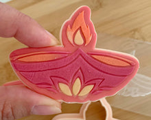 Load image into Gallery viewer, Diya Lamp Fondant Cookie Embosser/ Cutter