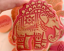Load image into Gallery viewer, Indian Elephant Fondant Cookie Embosser/ Cutter