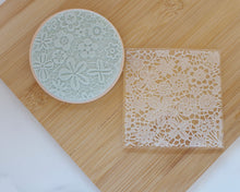 Load image into Gallery viewer, Lace/ Crochet Texture Fondant Embosser - Made in the UK with Love from House of Toot Sweet - Just £7! Shop now at House of Toot Sweet