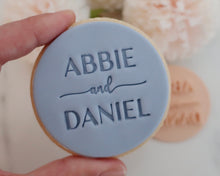 Load image into Gallery viewer, Custom Names Cookie Fondant Stamp - Made in the UK with Love from House of Toot Sweet - Just £6.99! Shop now at House of Toot Sweet