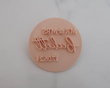 Load image into Gallery viewer, Custom Surname and Date Cookie Fondant Stamp - Made in the UK with Love from House of Toot Sweet - Just £6.99! Shop now at House of Toot Sweet