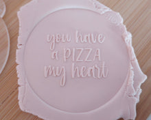Load image into Gallery viewer, You Have A Pizza My Heart Fondant Embosser - Made in the UK with Love from House of Toot Sweet - Just £6.50! Shop now at House of Toot Sweet