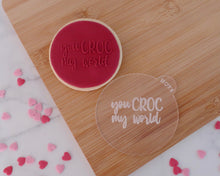 Load image into Gallery viewer, You Croc My World Fondant Embosser - Made in the UK with Love from House of Toot Sweet - Just £6.50! Shop now at House of Toot Sweet
