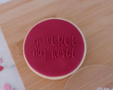 Load image into Gallery viewer, You Croc My World Fondant Embosser - Made in the UK with Love from House of Toot Sweet - Just £6.50! Shop now at House of Toot Sweet