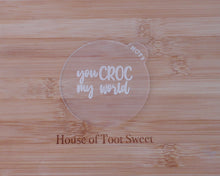 Load image into Gallery viewer, You Croc My World Fondant Embosser - Made in the UK with Love from House of Toot Sweet - Just £6.50! Shop now at House of Toot Sweet