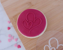 Load image into Gallery viewer, Double Hearts Fondant Embosser - Made in the UK with Love from House of Toot Sweet - Just £6.50! Shop now at House of Toot Sweet